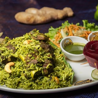 Gongura Goat Dum biryani